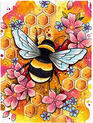 Diamond Painting Kits for Adults and Kids Colorful Bee  -  12in x 16in Full Drill - Cozzzy Goods