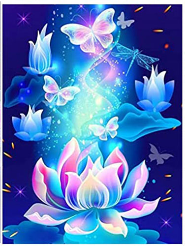 Diamond Painting Kits for Adults and Kids Waterlily  -  12in x 16in Full Drill - Cozzzy Goods