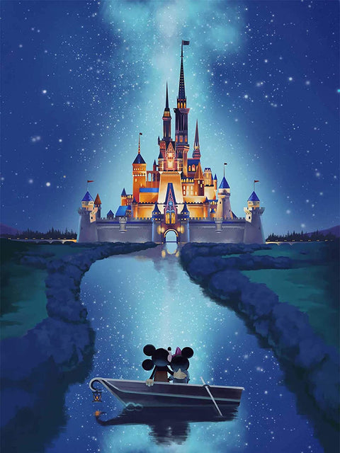 Diamond Painting Kits for Adults and Kids Disney Castle  -  12in x 16in Full Drill - Cozzzy Goods