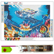 Diamond Painting Kits for Adults 12in x16in Full Drill Two Turtles and  Ocean Animals - Cozzzy Goods